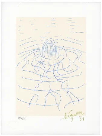 リトグラフ Bigum - Sans Titre