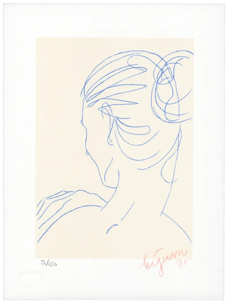 リトグラフ Bigum - Sans titre