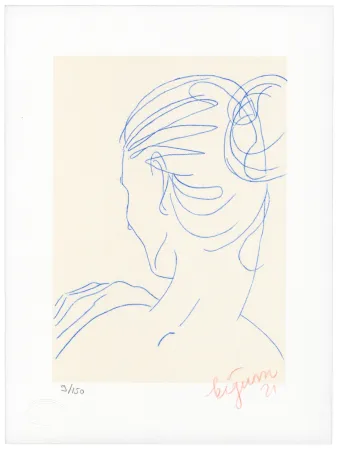 リトグラフ Bigum - Sans titre