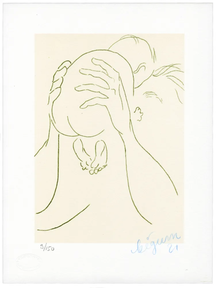 リトグラフ Bigum - Sans titre