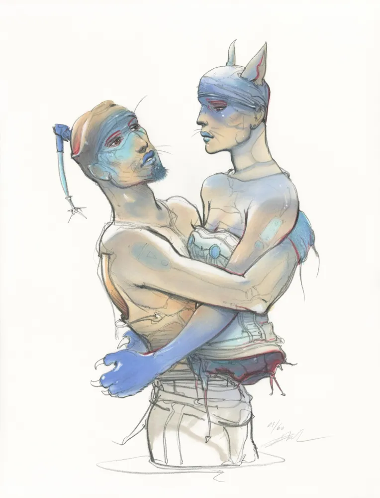 リトグラフ Bilal - Transhumans 3