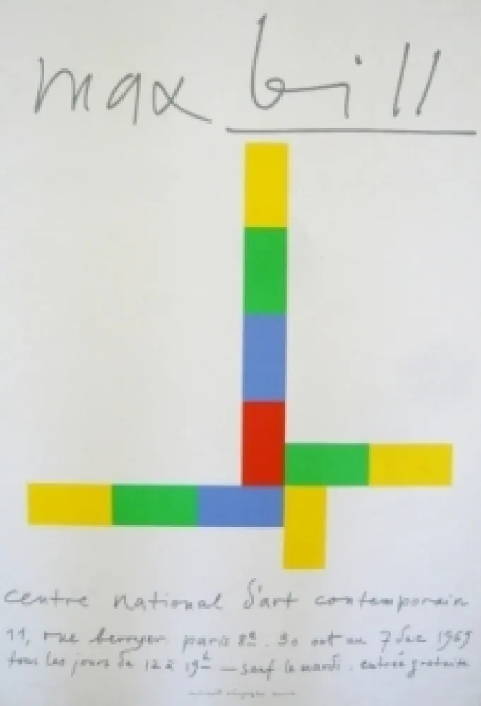 掲示 Bill - Affiche exposition centre national d'art contemporain