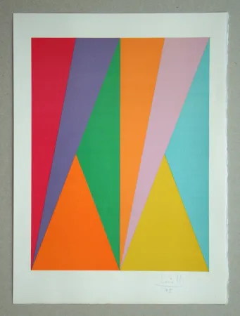 リトグラフ Bill - Konkrete Komposition