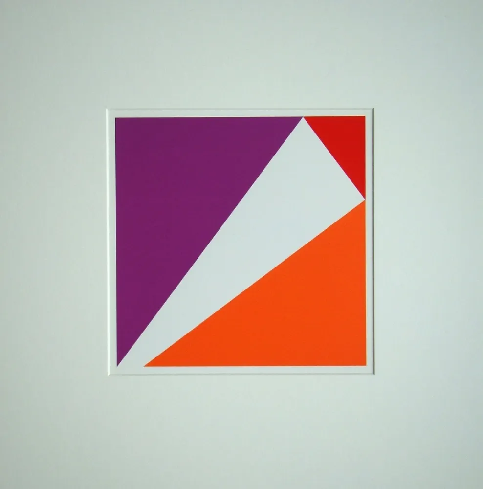 シルクスクリーン Bill - Konstruktion mit drei pythagoräischen Dreiecken