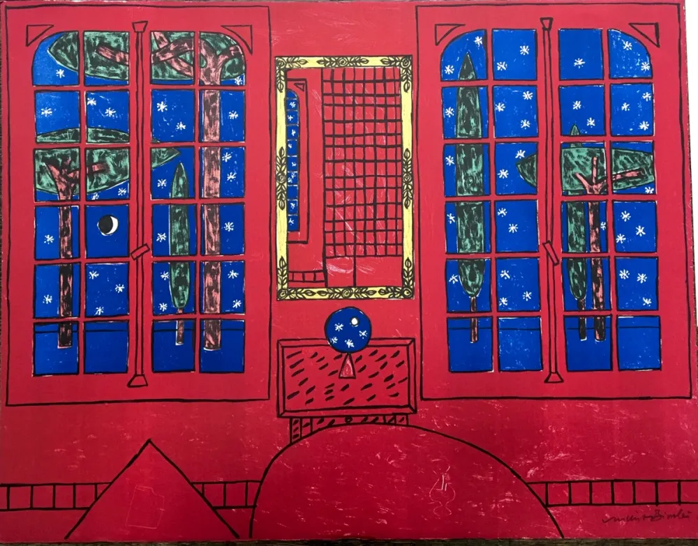 リトグラフ Bioulès - Hiver