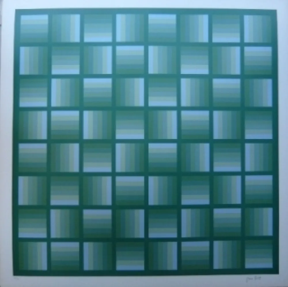 リトグラフ Bird - Tribute to vasarely 3