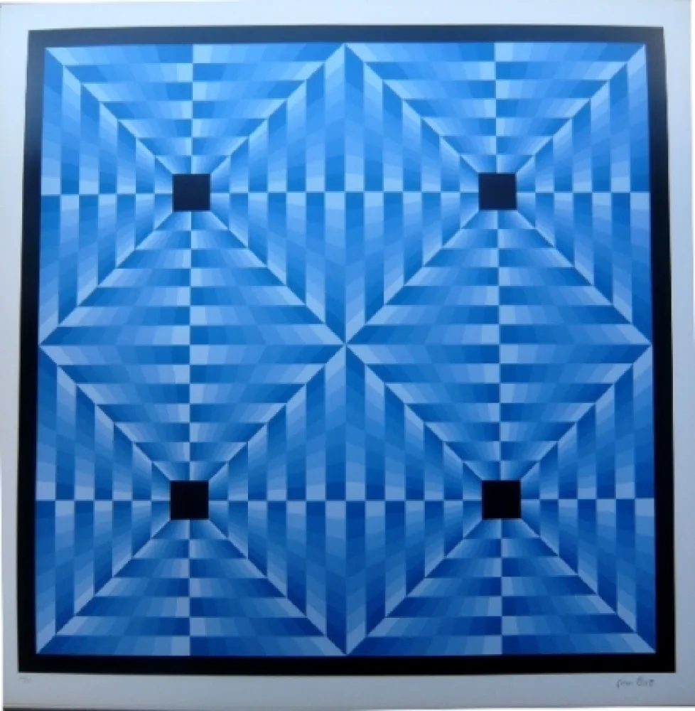 リトグラフ Bird - Tribute to Vasarely 6