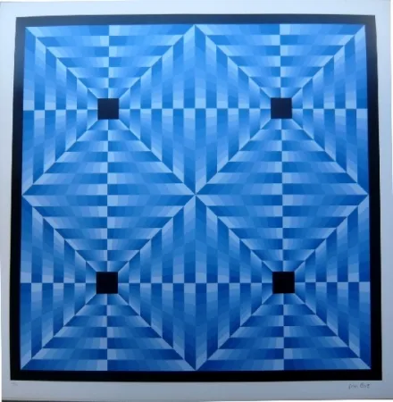 リトグラフ Bird - Tribute to Vasarely 6