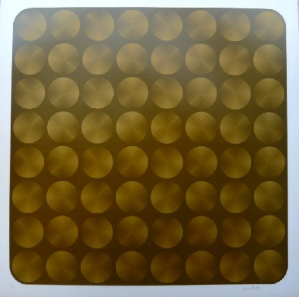 リトグラフ Bird - Tribute to Vasarely 7