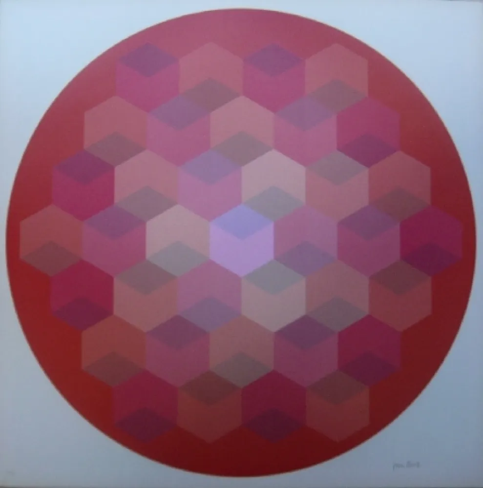 リトグラフ Bird - Tribute to Vasarely 8