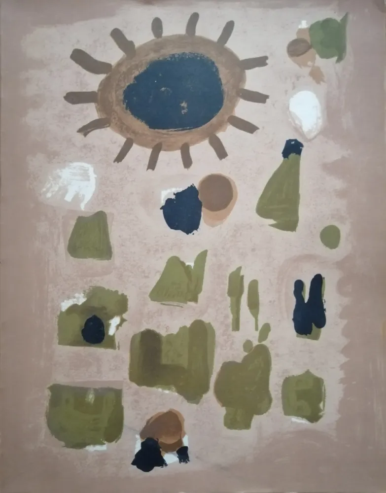 リトグラフ Bissiere - Abstraction