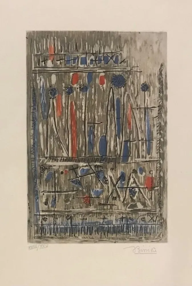 彫版 Bissiere - Composition 