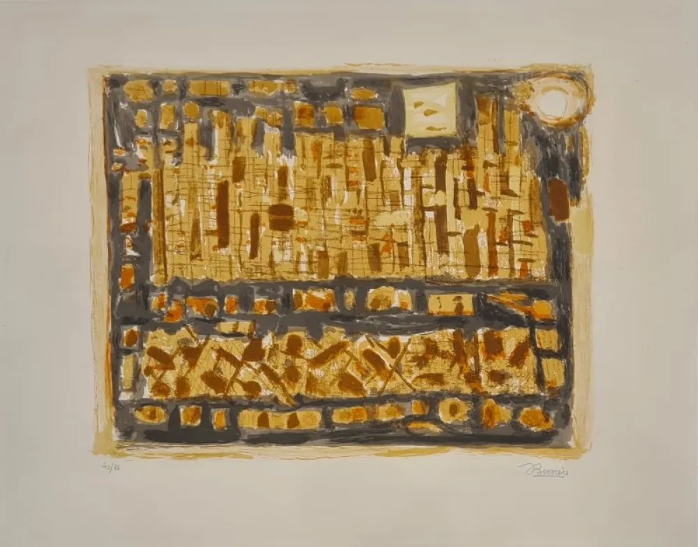 リトグラフ Bissiere - Le château 