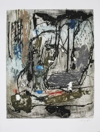 エッチングと　アクチアント Bissière - Reveil à l'aube / Dawn Awakening