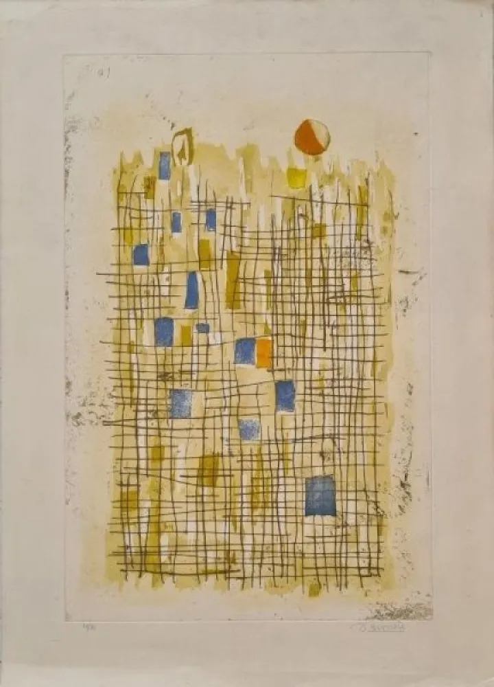 彫版 Bissiere - Soleil 