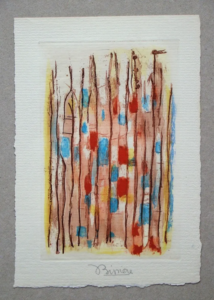 アクチアント Bissiere - Untitled composition