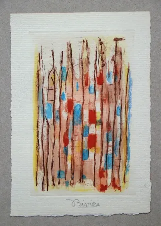 アクチアント Bissiere - Untitled composition