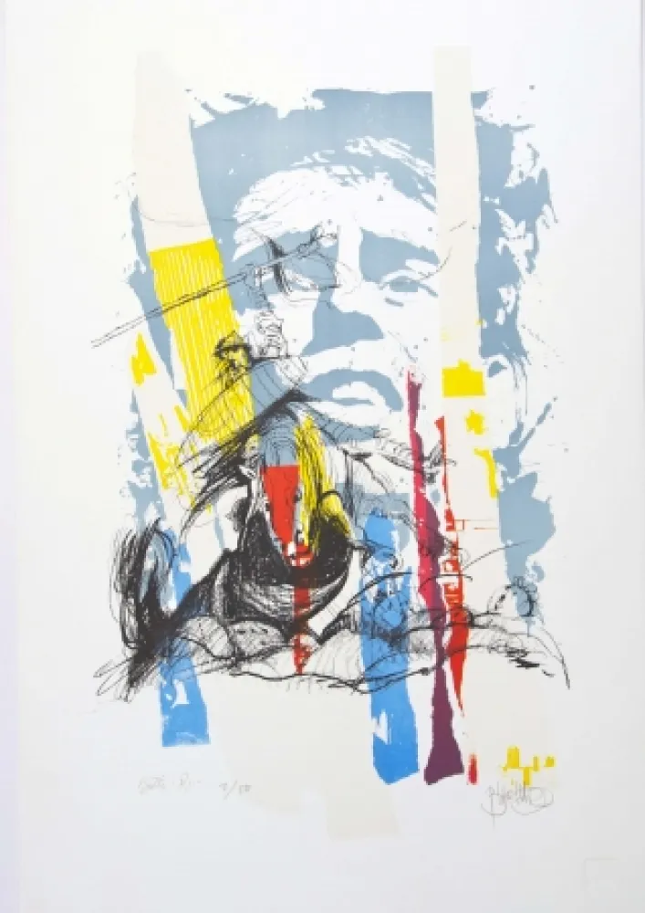 リトグラフ Blanchard - Sous le soleil de J. Brel