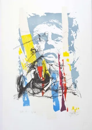 リトグラフ Blanchard - Sous le soleil de J. Brel