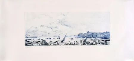 彫版 Blanpain - La plage du Pouldu