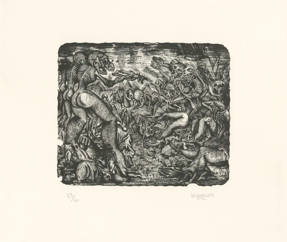 リトグラフ Blanquet - Rixe Urticante