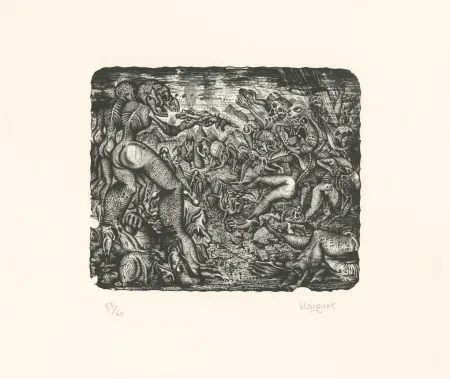 リトグラフ Blanquet - Rixe Urticante