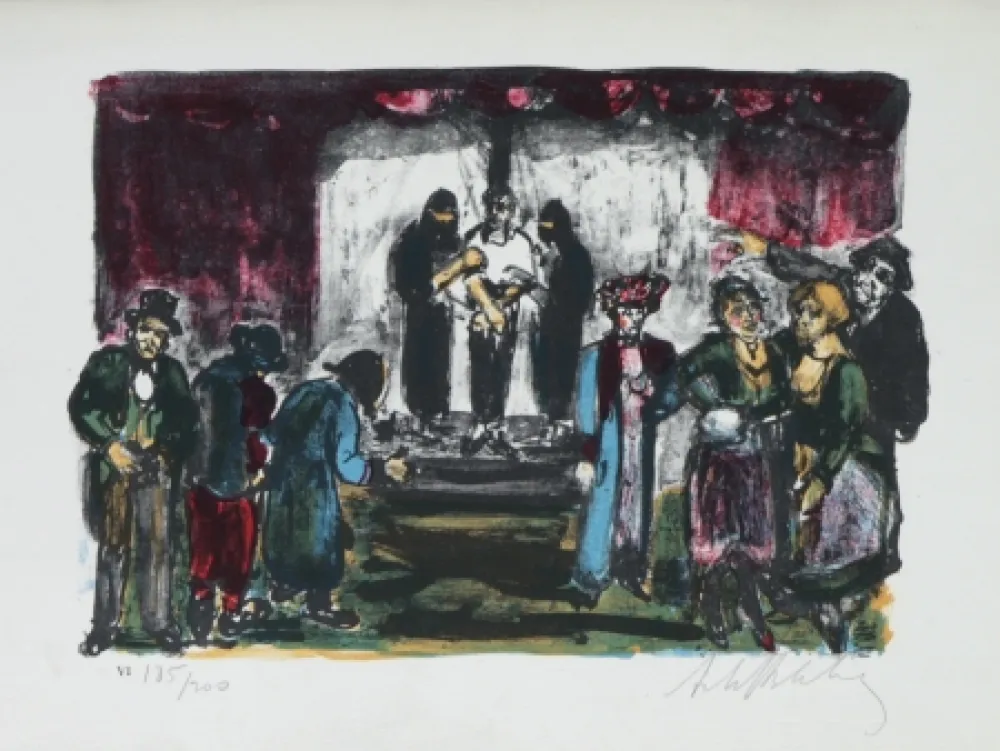 リトグラフ Blatas - 	L'opera Des Gueux The Beggers Opera plate no. VI