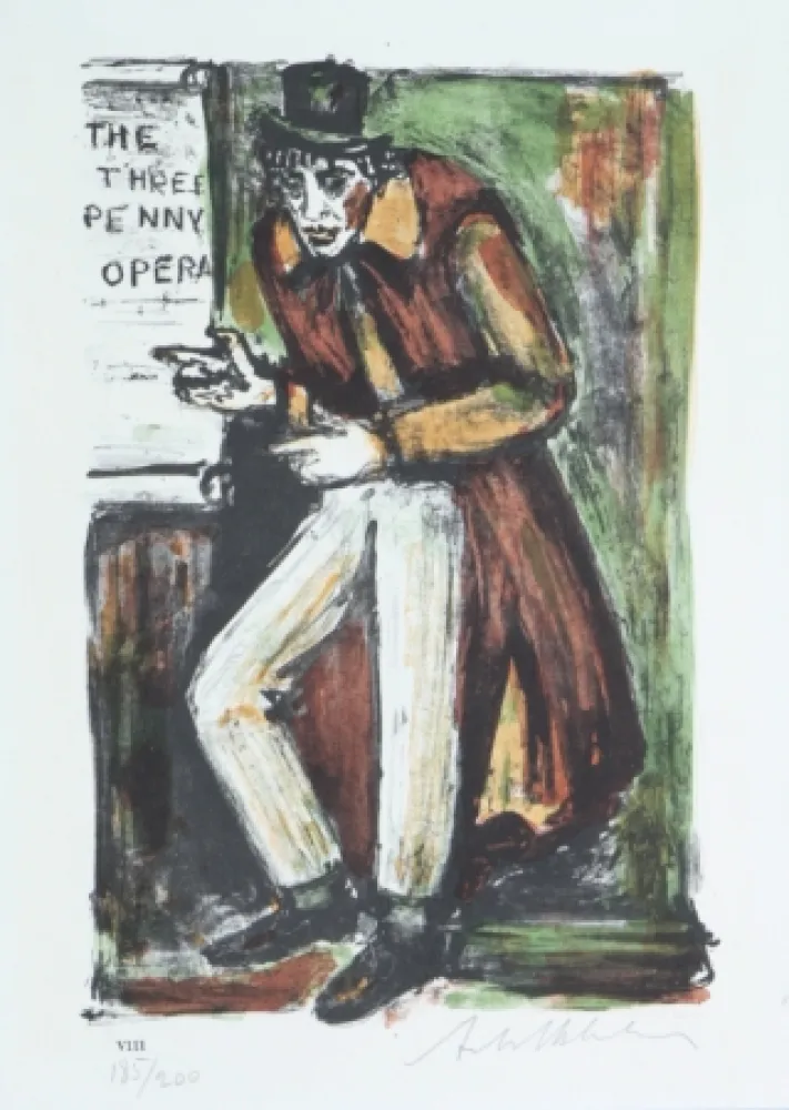 リトグラフ Blatas - 	L'Opera Des Gueux, The Beggers Opera Plate VIII