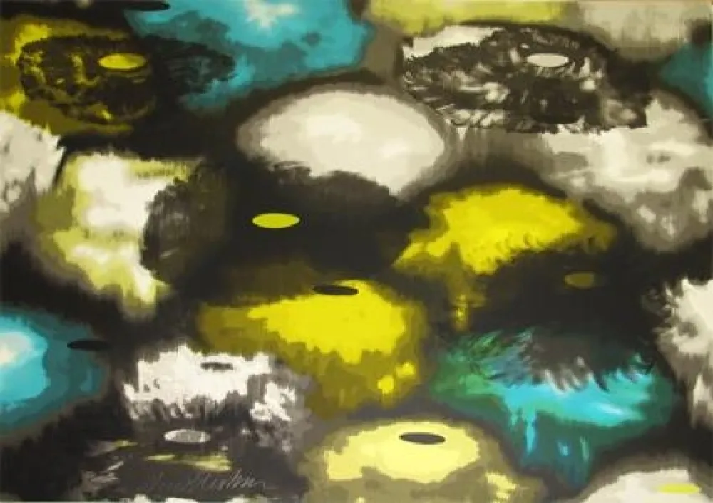 シルクスクリーン Bleckner - Dream and Do II