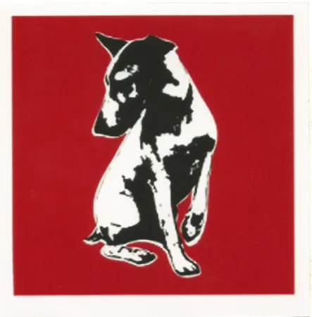 シルクスクリーン Blek Le Rat - His Master's Voiceless (Red)