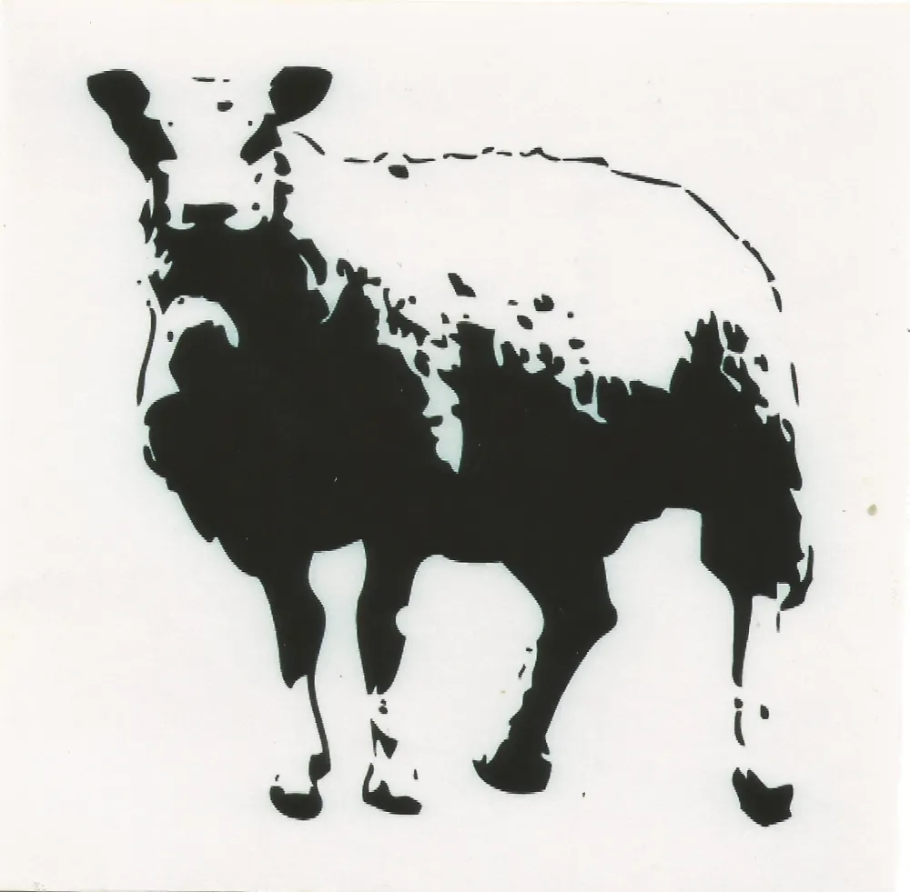 シルクスクリーン Blek Le Rat - Sheep (baah)