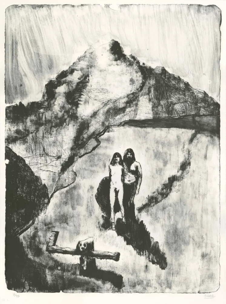 リトグラフ Blutch - Le Pays de la Soif