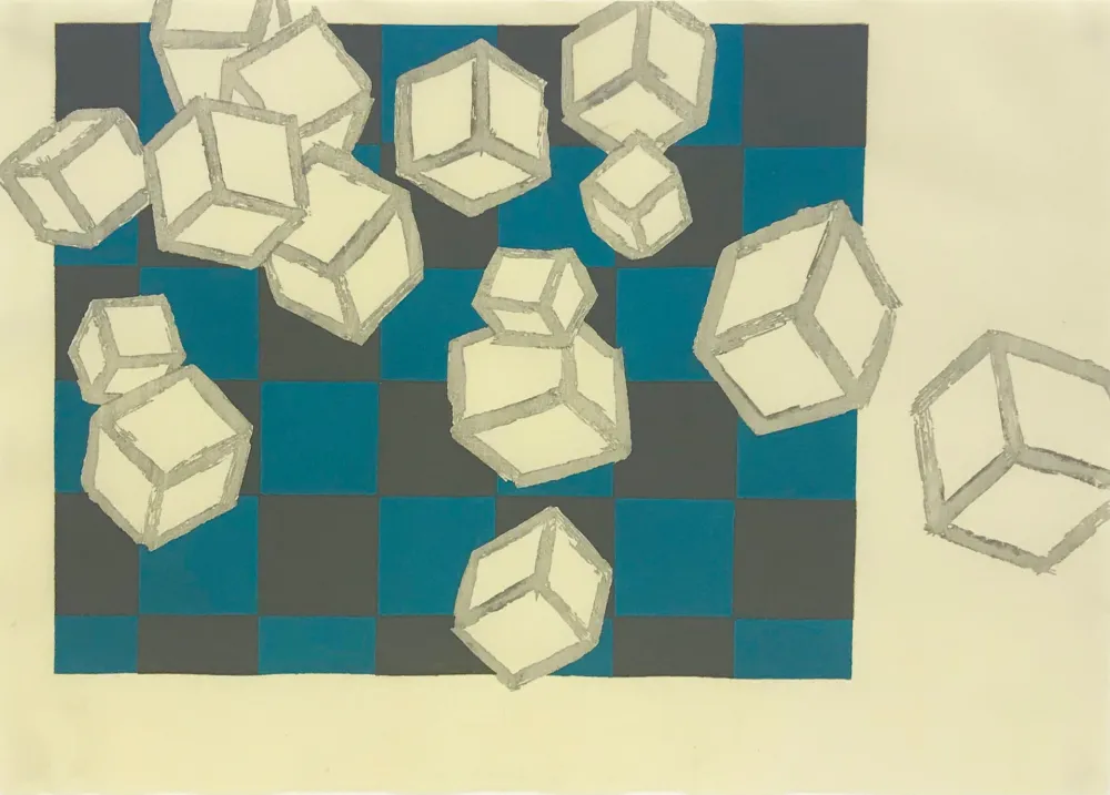 木版 Bochner - FLOATING WORLD