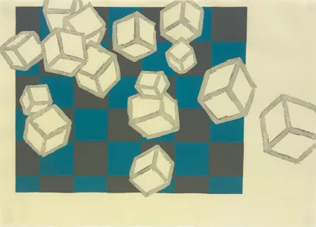 木版 Bochner - FLOATING WORLD