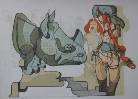 リトグラフ Bodini - Senza titolo