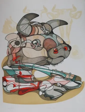 リトグラフ Bodini - Senza titolo