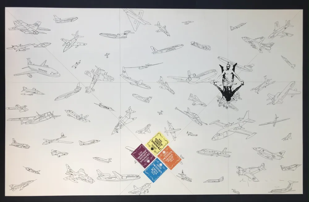 シルクスクリーン Boetti - Twinings - Archived by Fondazione Boetti