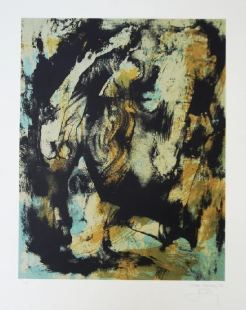 リトグラフ Bohary - Water fall city