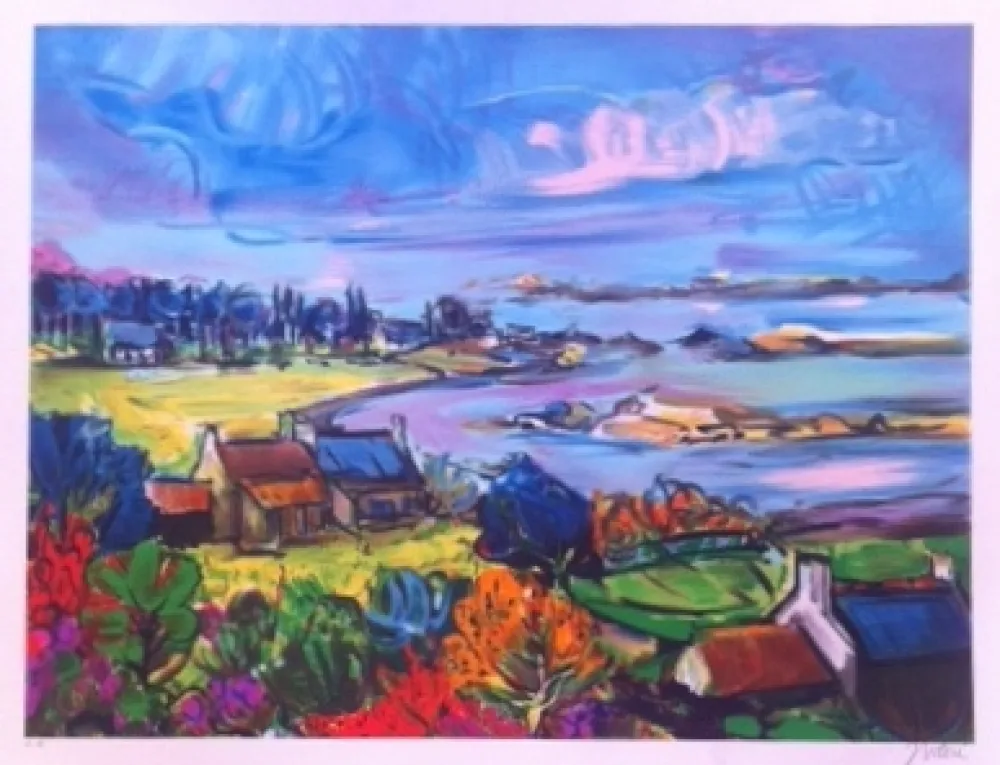 リトグラフ Bolorè  - La bretagne