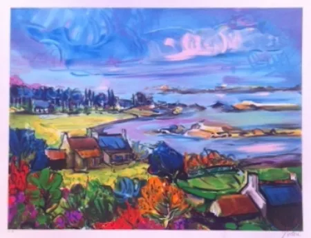 リトグラフ Bolorè  - La bretagne