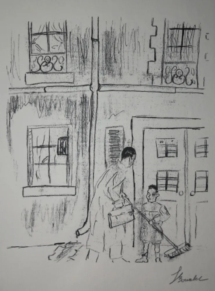 彫版 Bonabel - Louis-Ferdinand Céline - Gravure Originale - Voyage au Bout de la Nuit