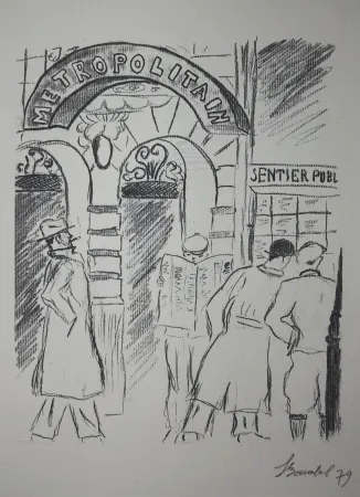 彫版 Bonabel - Louis-Ferdinand Céline - Gravure Originale 