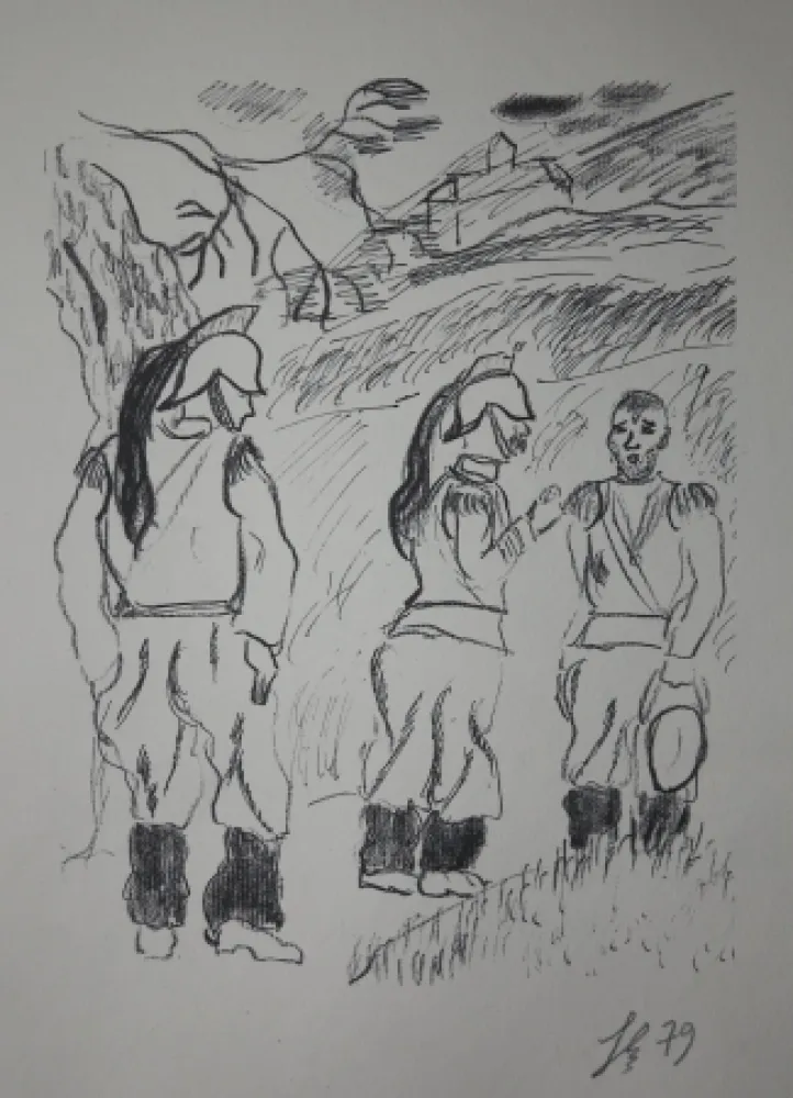 彫版 Bonabel - Louis-Ferdinand Céline - Gravure Originale - Voyage au Bout de la Nuit