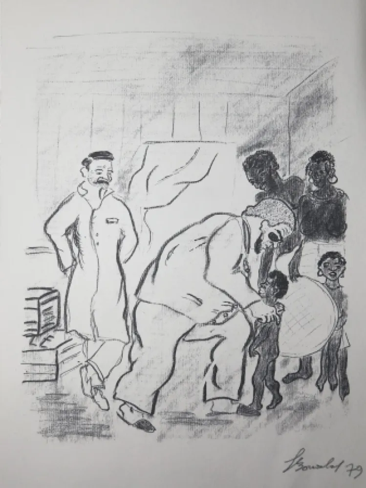 彫版 Bonabel - Louis-Ferdinand Céline - Gravure Originale - Voyage au Bout de la Nuit