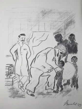 彫版 Bonabel - Louis-Ferdinand Céline - Gravure Originale - Voyage au Bout de la Nuit