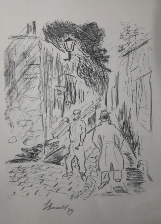 彫版 Bonabel - Louis-Ferdinand Céline - Gravure Originale - Voyage au Bout de la Nuit