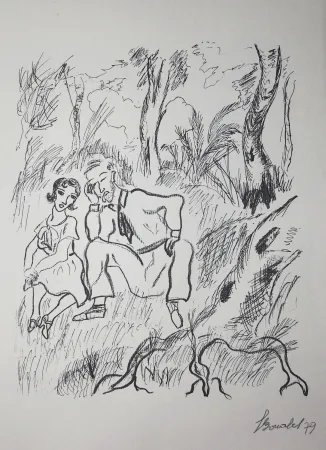 彫版 Bonabel - Louis-Ferdinand Céline - Gravure Originale - Voyage au Bout de la Nuit