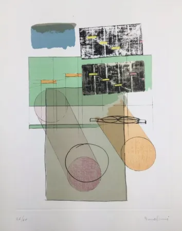 リトグラフ Bonalumi - La casa del vento