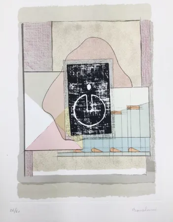 リトグラフ Bonalumi - La casa del vento 