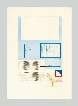 リトグラフ Bonalumi - Superficie